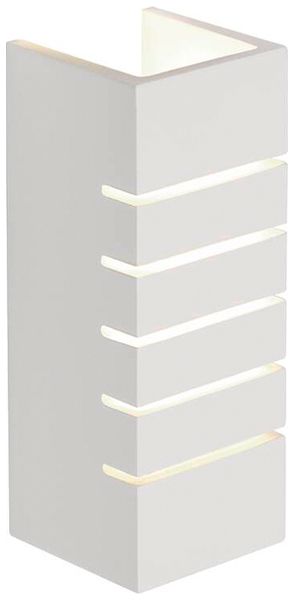 Wandleuchte SLV GL 100 SLOT, E14 40W Gips eckig IP20 weiss