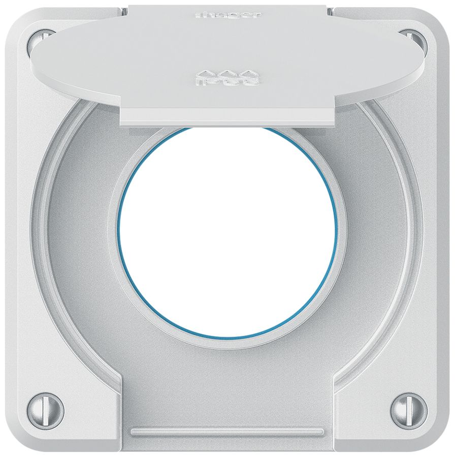 Partie supérieure robusto pour prise IP55 avec joint rond blanc