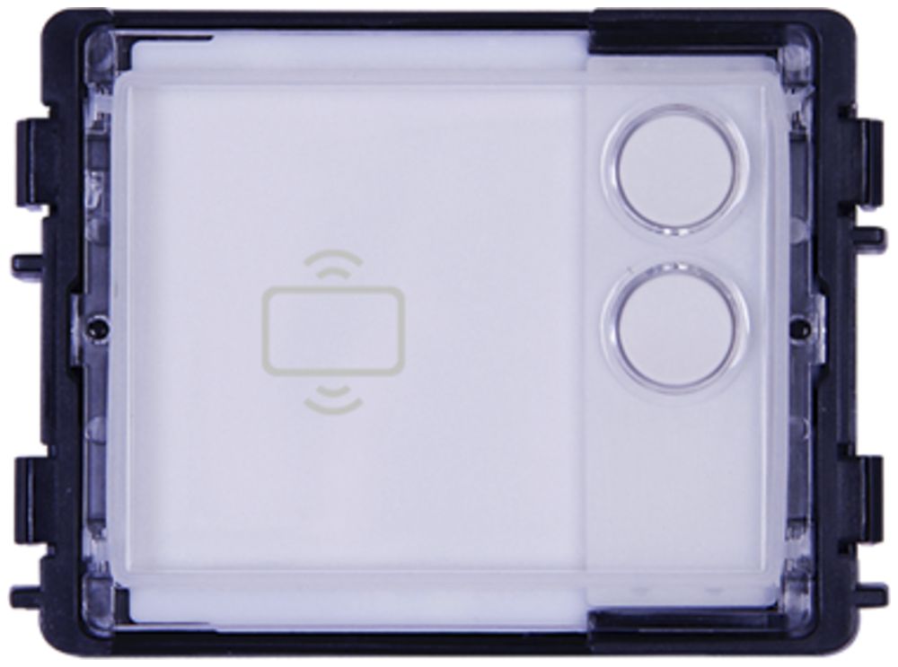 Tasten-Modul ABB-Welcome IP, 2 Rundtasten, NFC/IC, 1 Modul, weiss
