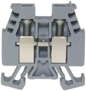 Durchgangs-Reihenklemme Woertz 0.5…4mm² 32A 500V Schraubansch.2×1 TH15 grün/gelb