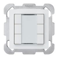 UP-Taster kallysto B KNX 6× s/e-link weiss