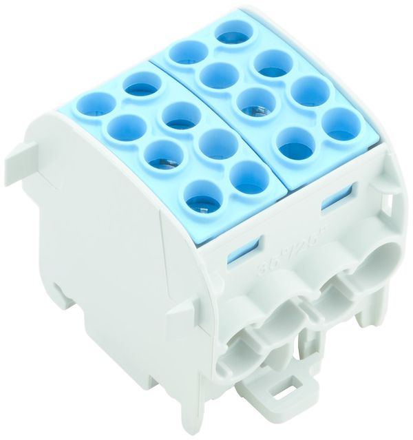 Verteilerblock WM WPD 202 1P 202A 4×Eing 4×Ausg 4…25mm² 4…35mm²