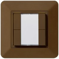 UP-Universaltaster 4×kallysto.trend ohne LED braun