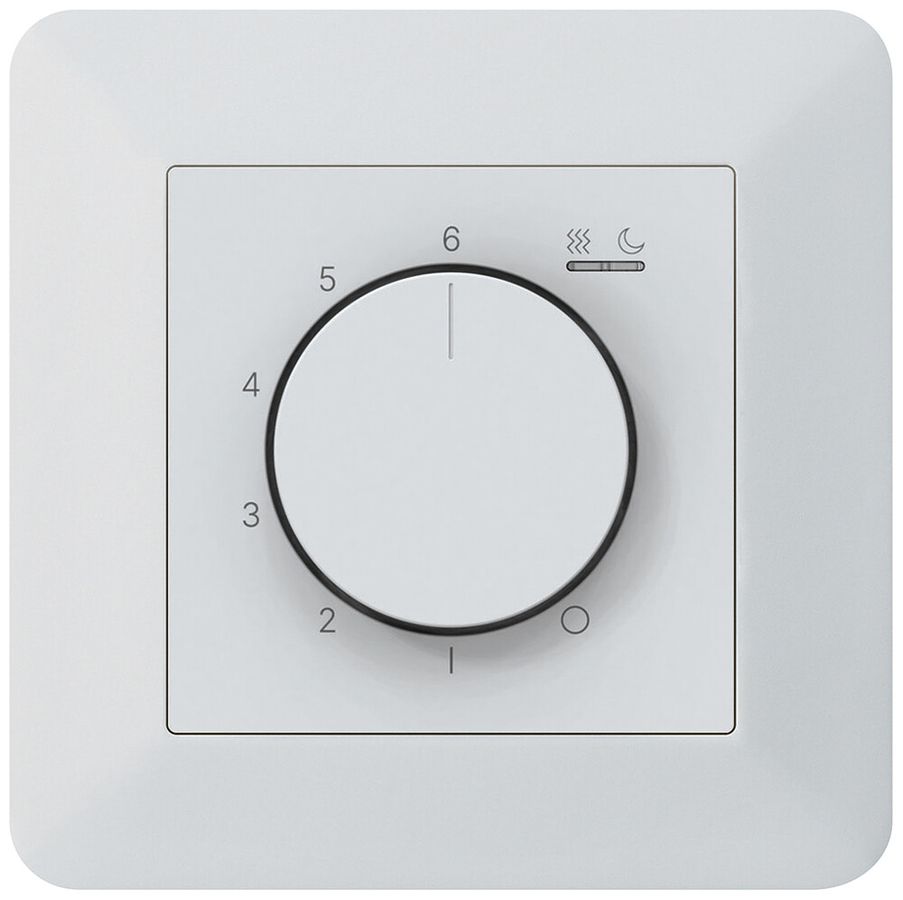 UP-Raumthermostat kallysto.trend An/Aus 230VAC 16A 92×92mm weiss