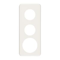 Abdeckplatte 3×1 2×43+58mm weiss