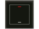 Pulsante KNX RGBW INC MDT BE-GTL10S.01S 1t/2a vetro nero "neutrale"