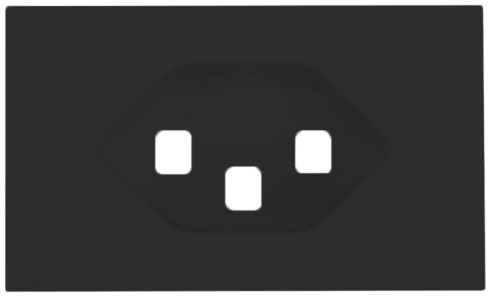 FLF Frontabdeckung Steffen, für 1×T23, schwarz