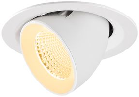 LED-Downlight SLV NUMINOS GIMBLE M 12W 1800lm 3000K MB DALI Ø135×95 weiss