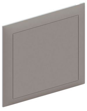 Steckdeckel AGRO 130×130mm hellgrau mit Diagonalsteg