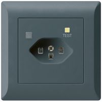 UP-Steckdose KLI T23 FI 30mA anthrazit
