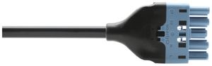 Câble de raccordement Woertz 49345/C2 5×1.5mm² 250V 16A 6m bl prise-fiche Cca