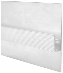 Profilé AP DOTLUX DXT12 aluminium 2000×93×14mm argent construction sèche