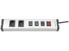 Prise multiple A. Steffen EHMANN 10A I/O 2×T13 5×USB 3m noir/aluminium