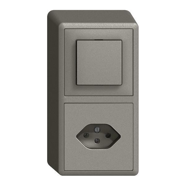 AP-Kombination EDIZIOdue 3/1P+T13 dunkelgrau