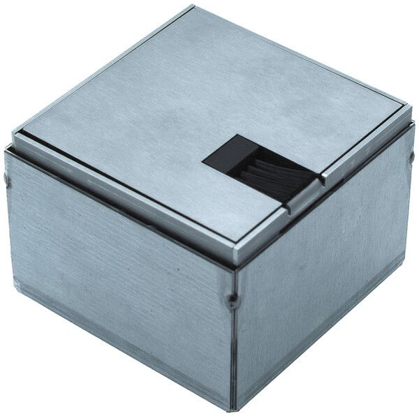 Scatola da suolo Woertz WAK Cr 100×100×70mm altezza fondo 70…95mm visibile