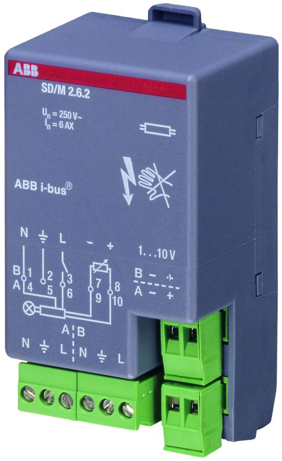 Modulo attuatore-variatore KNX ABB SD/M 2.6.2