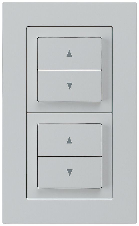 Combinaison ENC kallysto.pro grd.I-I verticale 2×interrupteur stores gris clair