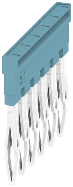 Querverbinder Weidmüller ZQV 2.5N/6 BL gesteckt 6L 5.1mm 24A bl
