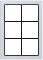 Cadre de recouvrement SIDUS 2×3/3×2 alu