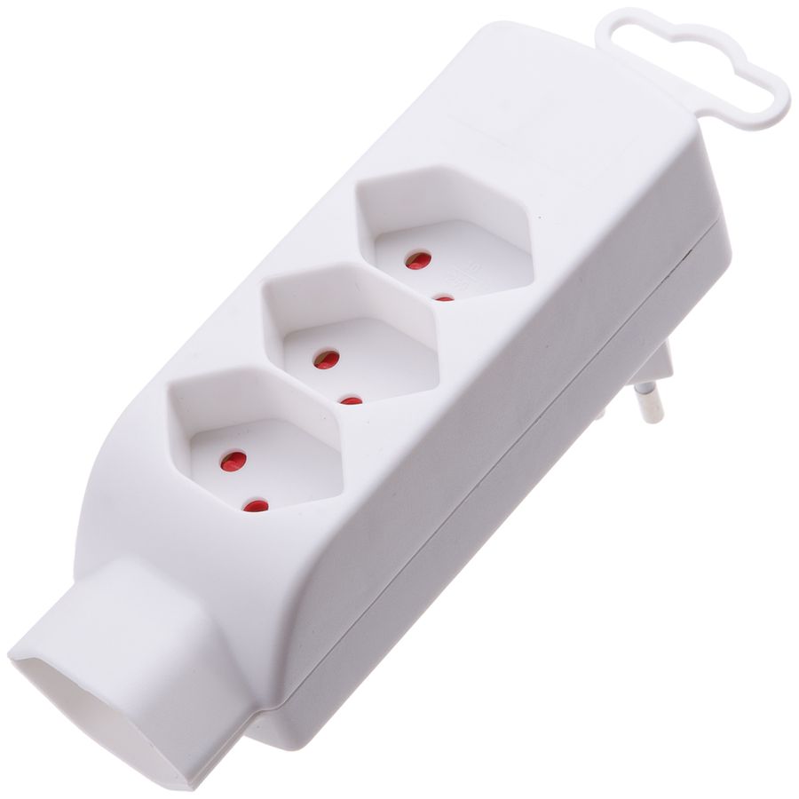 Abzweigstecker MH 3+1×T13 Safety Line 3×Front 1×unten weiss