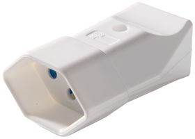 Prise mobile type 13 ELBRO 10A 250V 3P matière synthétique blanc IP20