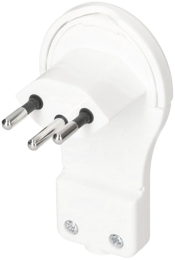 Fiche angulaire type 12 MAX HAURI 230V 10A IP20 blanc