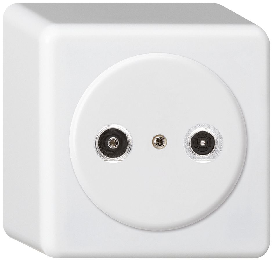 AP-Antennendose basico TV-R 4dB 2GHz weiss