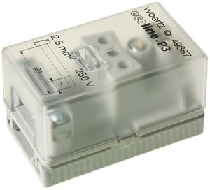 Anschlussdose Woertz für Flachkabel 3×2.5/3×4mm² 3P