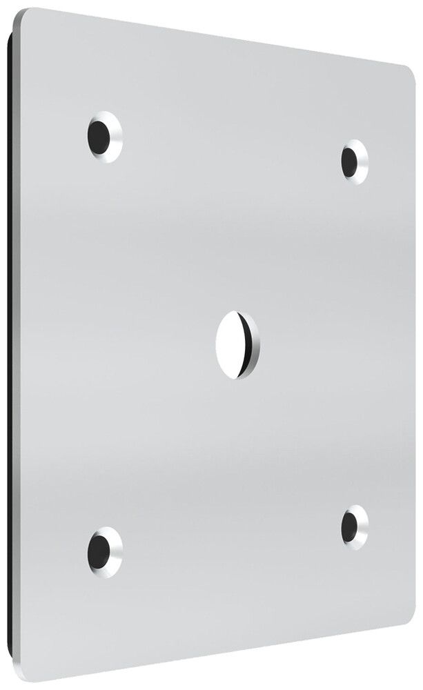 Coperchio da avvitare Spotbox UP1 88×88×1.5mm alluminio gr passaggio cavi 10mm