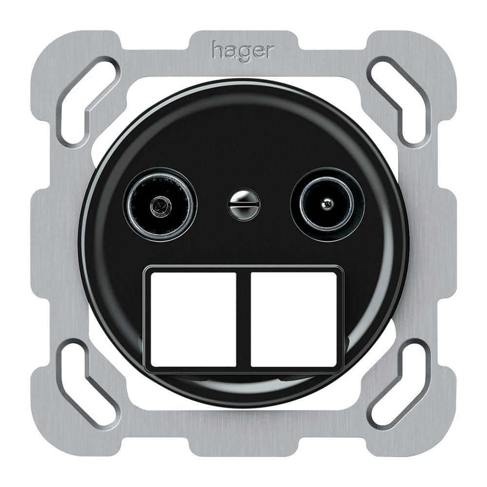 UP-Multimediadose TV-R origin Durchgangsdose 19dB 1.7dB schwarz