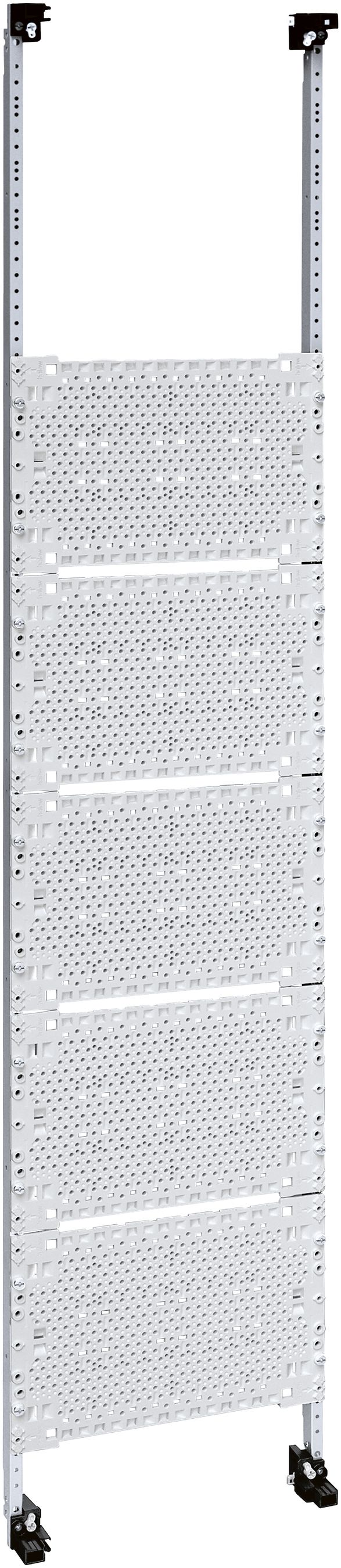 Travée télécom Hager avec plaques de montage 8-rangées 1250×250mm