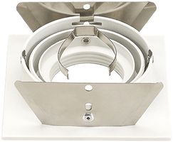 Downlight INC SLV NEW TRIA, GU10 50W carré IP20 blanc mat