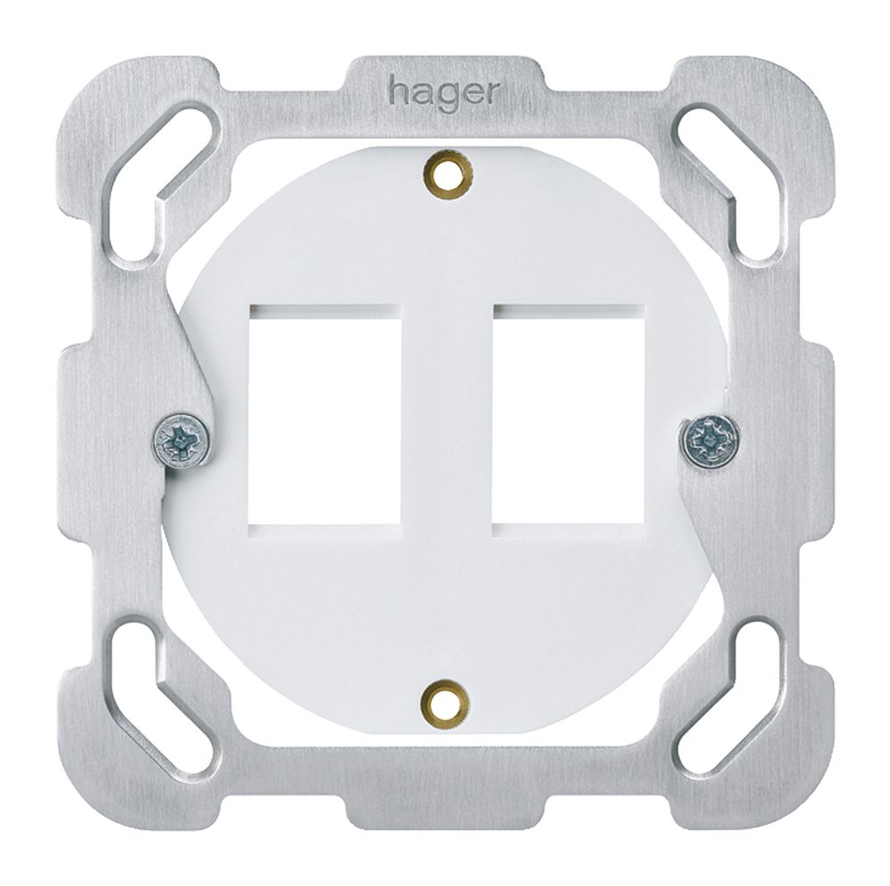 Aufnahmering Hager HMS F für 2 Module