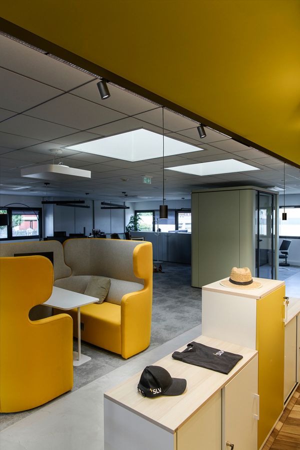 Spot LED SLV IN-LINE 22 48V TRACK 14W 1230lm 930 35° DALI 435×22mm nero