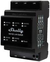 REG-Switch Shelly 10/100 LAN Switch 5×RJ45 FE 96×53×59mm 3TE