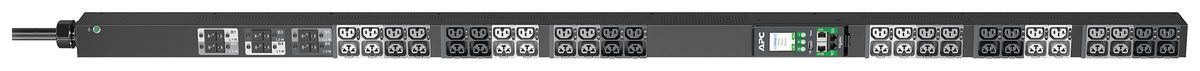 Prise multiple APC NetShelter 55×1780×75mm 24×C13 24×C19 Met.sor.22.1kW 400V 32A