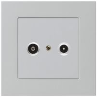 UP-Antennendose kallysto.pro R/TV 14dB 2GHz hellgrau