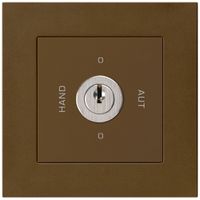 Interruttore rotativo INC 0-Hand-0-Aut. kallysto.pro 2/1L marrone con serratura