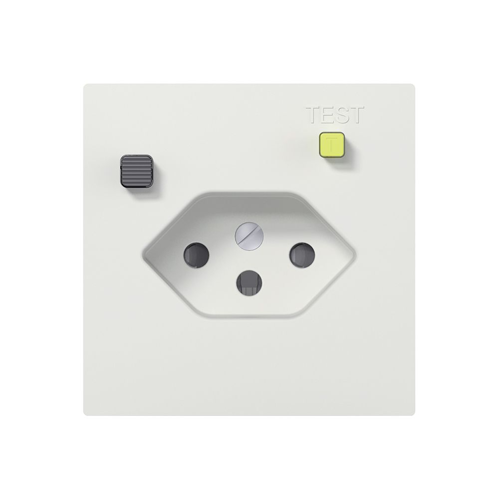 Prise FI ENC SIDUS E T13 30mA, shutter, blanc