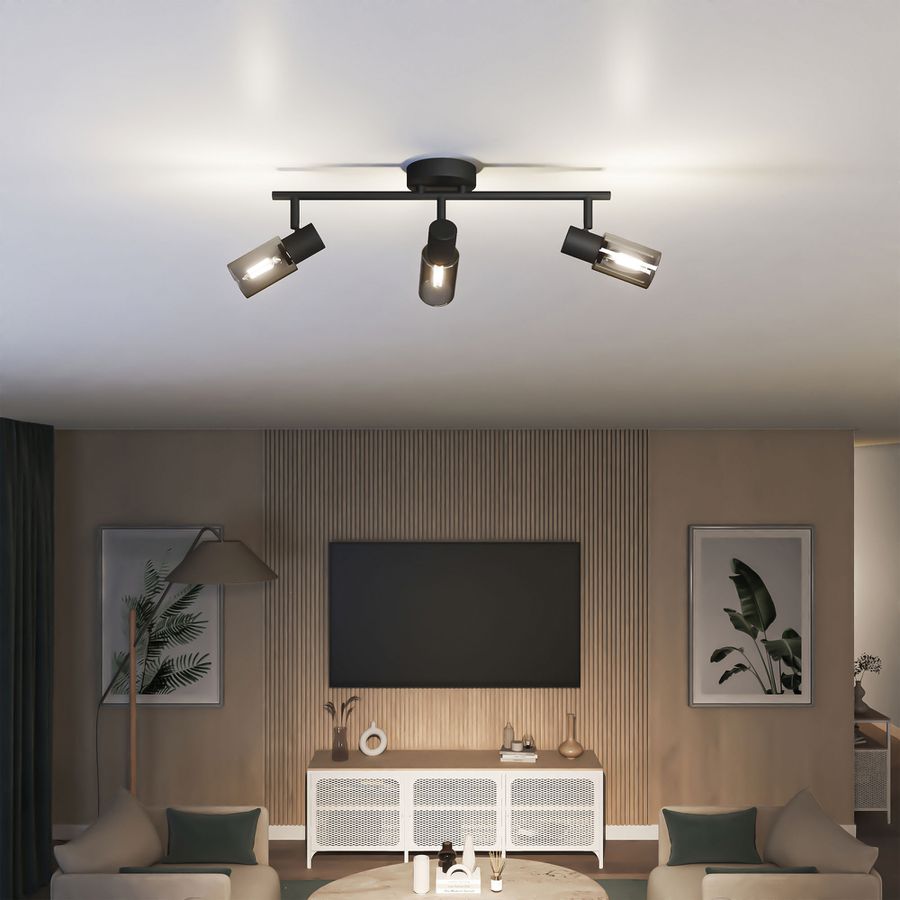 Spot Philips Palms E14 3×25W 484×162mm schwarz