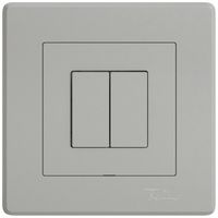 UP-Druckschalter EDIZIO.liv Wiser SNAPFIX® m.Nebenstelle 2T 2B hellgrau