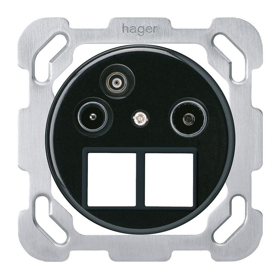 UP-Antennendose TV-R-Daten basico HMS B 2GHz 4dB schwarz