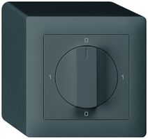 AP-Drehschalter kallysto 2/1L anthrazit 0-A-0-M mit Drehgriff