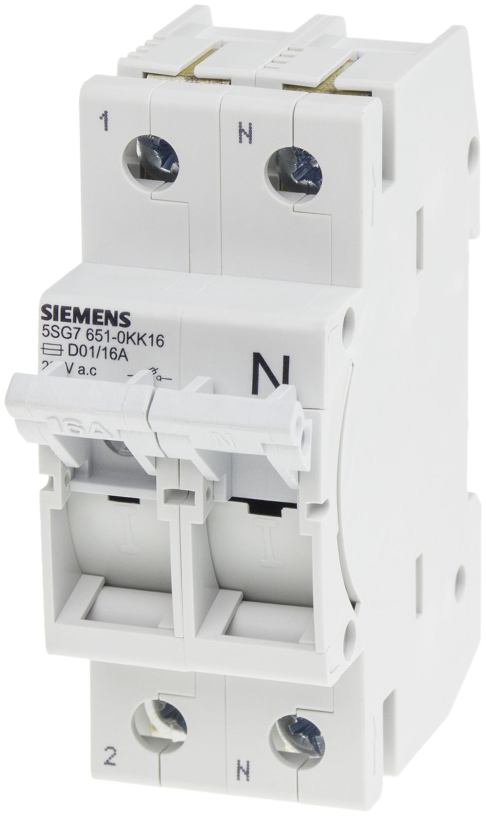 Interrupteur de charge Siemens MINIZED 5SG7 avec fusible D01 1LN 230V 16A 2UM