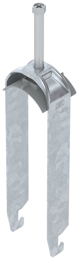 Fixation rapide BET 2056 pied à U mat.synthétique 40…46mm 3×câble acier Zn-ch-im