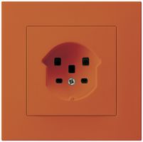 Presa INC Hager KPR, T25, 16A 250V, arancione