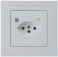 UP-Steckdose KPR T13 FI 30mA hellgrau