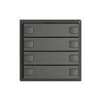 KNX-Taster RGB EDIZIO.liv SNAPFIX® Temperaturfüh.o.LED 4×Taste 2-Tbed.dgu