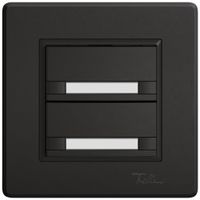 UP-Universaltaster EDIZIO.liv UNI SNAPFIX® o.LED 2× 2-Tbed.Pap.sz