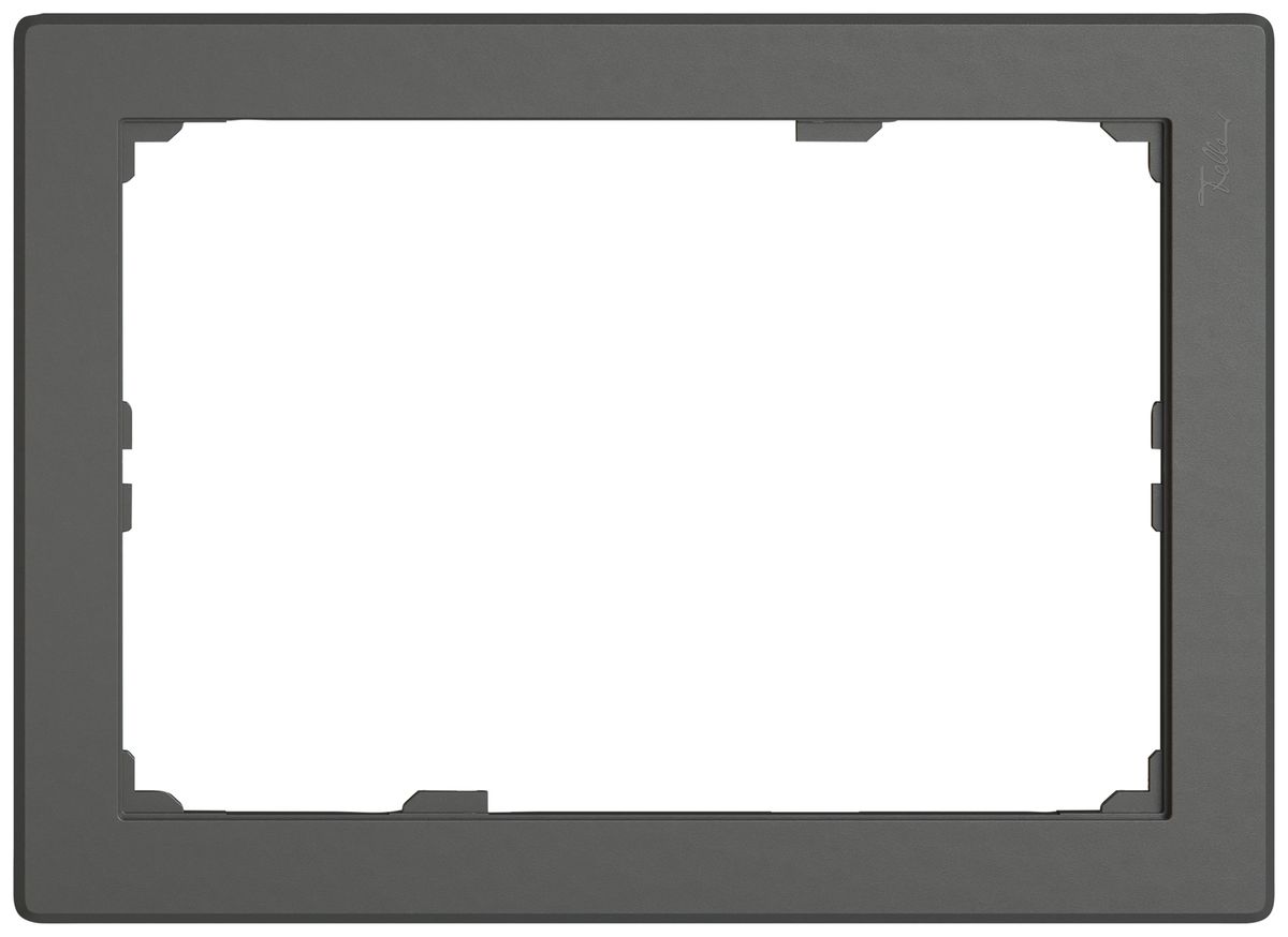 Piastra frontale EDIZIO.liv SNAPFIX® per KNX-Panel 7" 120×180 mm grs